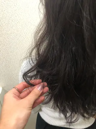 セミロング 水野 雪 /パーマ/暖色カラーのヘアスタイル