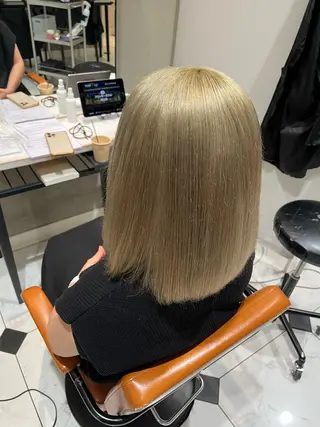 ミディアム カラー MichioNozawaHairSalonGinza所属・watanabe kazukiのヘアスタイル