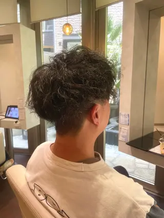 パーマ メンズ 中山 奈津希のヘアスタイル