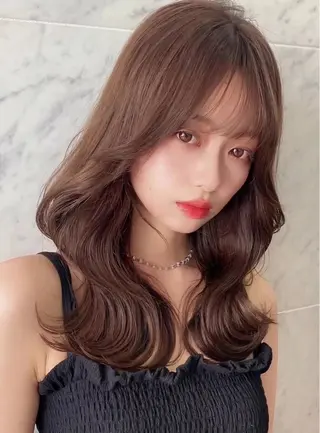 セミロング カラー あかね☆ヘアアレンジ /ボブ/縮毛矯正のヘアスタイル