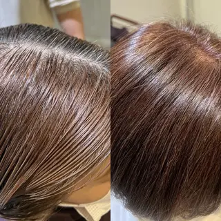 ミディアム 髪質改善透明感カラー ayukaのヘアスタイル