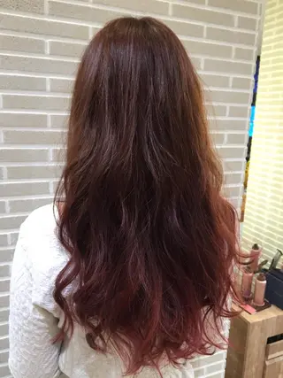 ロング カラー 山北 咲子のヘアスタイル