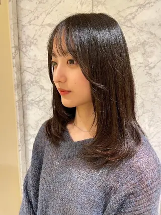 ミディアム カラー スタイル 相模大野のヘアスタイル