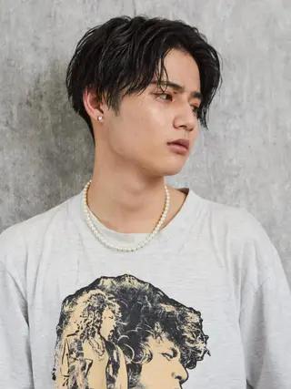 ミディアム 艶カラー/フェイス レイヤー/たむのヘアスタイル