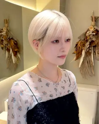 ショート カラー 🪷ショート/パーマ /ボブ🪷Akinaのヘアスタイル