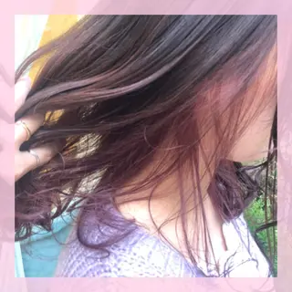 ミディアム カラー plum.所属・🍒前川 🍒のヘアスタイル