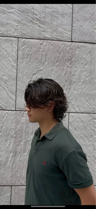 ショート パーマ メンズパーマ特化 園田　楓莉のヘアスタイル