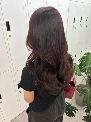 ロング 綾乃／デザインカラー ／ハイトーン／ボブのヘアスタイル