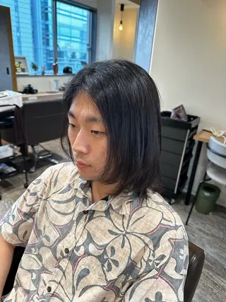 セミロング メンズ メンズカット×眉毛 デザイナー⚘Nanaの眉毛・アイブロウイメージ