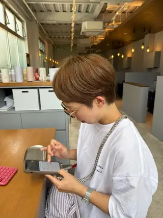 ショート カラー 石原圭悟 /ショート/艶カラーのヘアスタイル