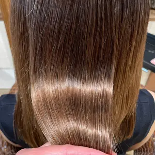 セミロング カラー パーマ エイジングケア特化 美容師✂️山崎竜二のヘアスタイル