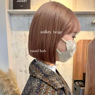 ショート カラー yuuka/ボブ/ダ ブルカラー/髪質改善のヘアスタイル