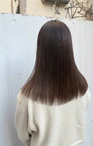 セミロング 水原波津輝/ボブ /ニュアンスパーマのヘアスタイル