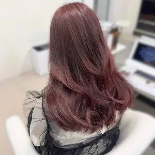ロング カラー 暖色カラー🎀🎶 田辺 樹里のヘアスタイル