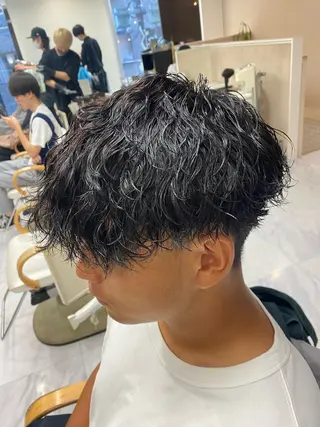 パーマ メンズ 🌴パーマオタク🌴 長谷川　諒佑🌈のヘアスタイル