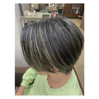ショート カラー メンズ hair design girl所属・［girl］ MIKIのヘアスタイル