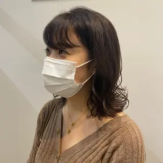 ミディアム hamano harunaのヘアスタイル