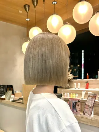 ショート 🩵縮毛矯正/ブリー チ/髪質改善/いつかのヘアスタイル