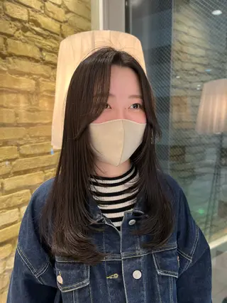 ロング hair make BEHIVE ichibancho AVEDA所属・渡邉  日向子 🌙レイヤー・パーマのヘアスタイル