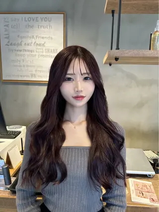 ロング カラー パーマ ヘアアレンジ メンズ キッズ 🌈髪質改善TR 艶カラーユウダイ🌈のヘアスタイル