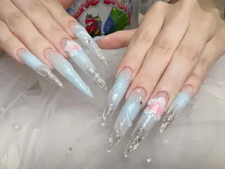 ネイル 💕チップネイル 🩷のネイルデザイン