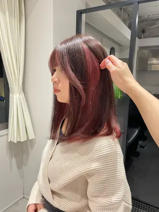 ミディアム カラー 💝透明感/ブリーチ /れい💝のヘアスタイル