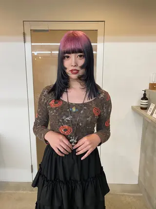 ミディアム カラー GATTACA所属・KEI gattacaのヘアスタイル