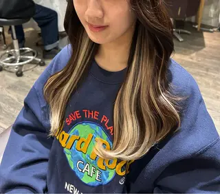 セミロング エクステ KAZUMAのヘアスタイル