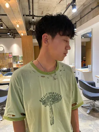 パーマ メンズ 🤎カット/ブリーチ /縮毛矯正/大宮🤎のヘアスタイル