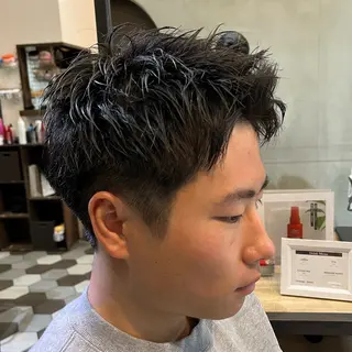 ショート パーマ メンズ 梅田/メンズ専門 /加地光尊のヘアスタイル