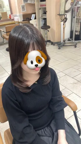 ロング カラー macaron富田所属・マカロン富田 みくのヘアスタイル