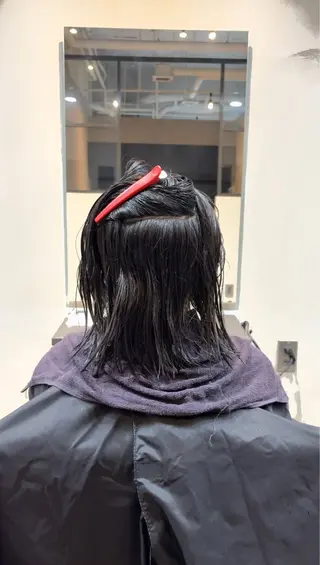 ミディアム 美髪ストレート/艶髪 /豊中/たかいのヘアスタイル