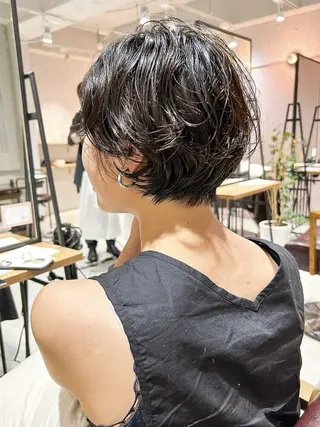 ショート パーマ BEAUTRIUM 穂乃香のヘアスタイル
