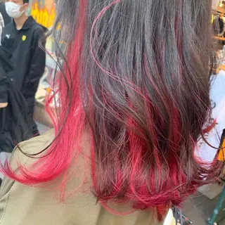 ミディアム カラー ピンクベージュ/新潟 万代/高橋桃葉🍑のヘアスタイル