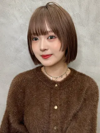 ミディアム くどうももか 浦和　ショート　ボブのヘアスタイル