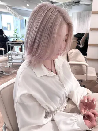 ミディアム カラー お肌トーン🆙カラー 全ての女性を艶髪にのヘアスタイル