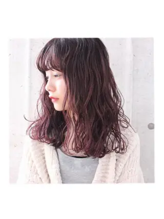 ロング カラー ワタベ ハヤト/ トップデザイナーのヘアスタイル