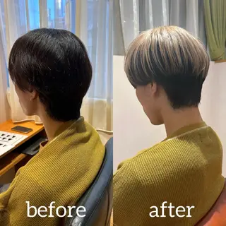 カラー メンズ 伊藤 皓亮のヘアスタイル