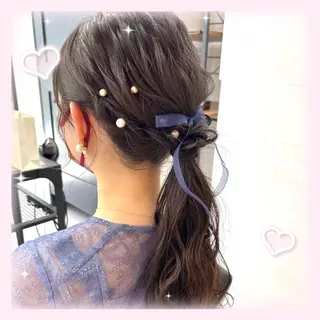 ヘアアレンジ 🎀オタク美容師艶髪 カラーERINA🎀のヘアスタイル
