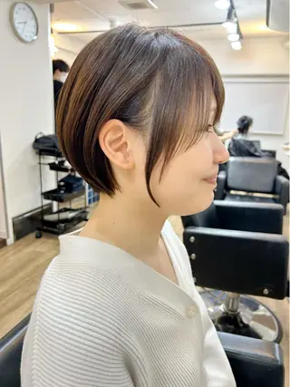 ショート カラー lab.by ioe中崎店所属・中北篤志 ショートボブのヘアスタイル