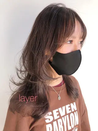 ミディアム カラー パーマ 💖美髪改善💖 辻未侑のヘアスタイル