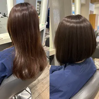 ショート カラー Soleria所属・艶髪/酸性ストレート 根本零のヘアスタイル