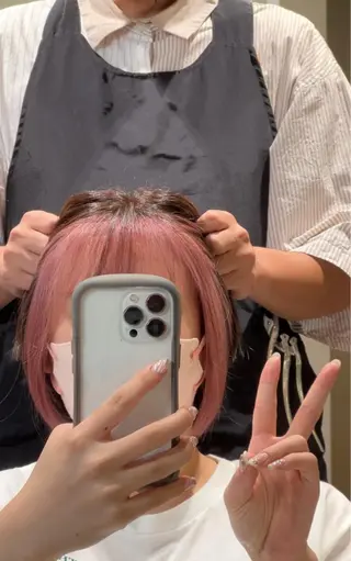 ミディアム カラー ...a所属・... aのヘアスタイル