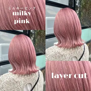 ミディアム カラー 柔らかいcolor ￤韓国￤🩰マユ🩰のヘアスタイル