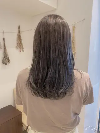 セミロング カラー はだゆうき @hadadan08のヘアスタイル