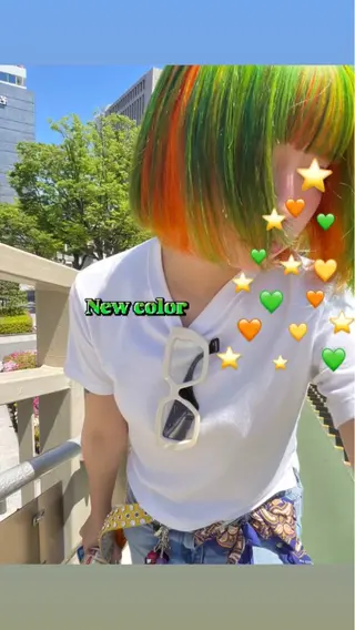 カラー 名古屋カラーモデル SOLAのヘアスタイル
