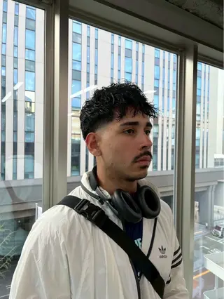 ショート パーマ メンズ ニュアンスパーマ/ ウルフ/ときなのヘアスタイル