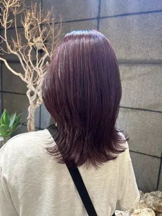 ミディアム カラー 🇰🇷韓国スタイル /束間まつげ🎀ミキのヘアスタイル