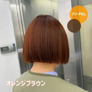 ショート カラー 🍊暖色/ボブヘア chihiro🌼ོのヘアスタイル