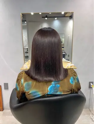 ミディアム デジタルパーマ/ 艶カラー/神野楓のヘアスタイル